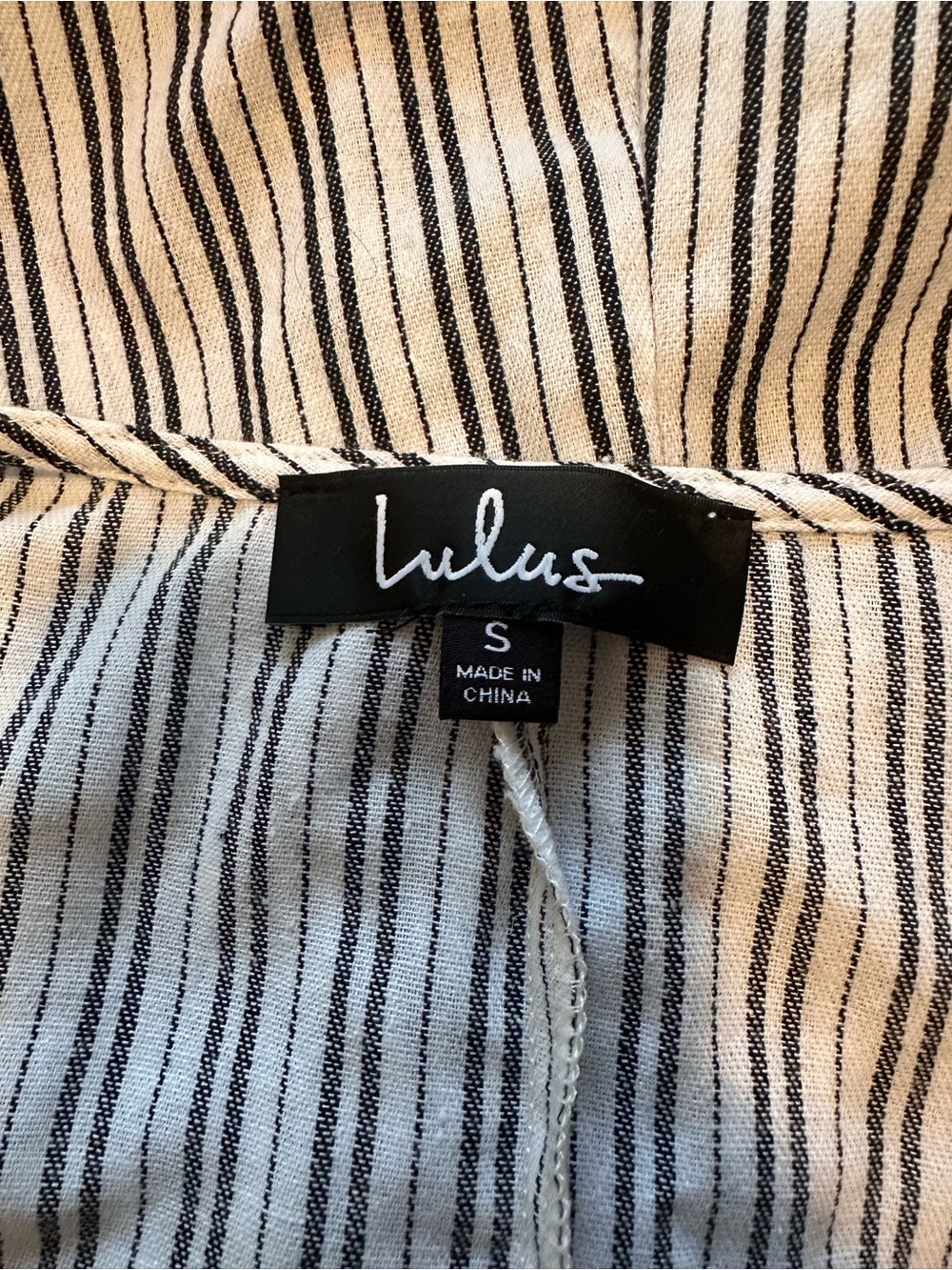 Lulus Amherst Black and White Striped Wrap Skort Romper - Picture 5 of 5